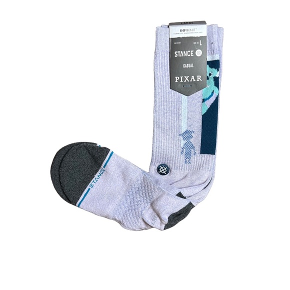 Stance X Disney Pixar Infiknit Casual Socks - Sulley & Boo Large - Picture 1 of 2